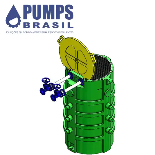 Estação de Esgoto Compacta Flygt